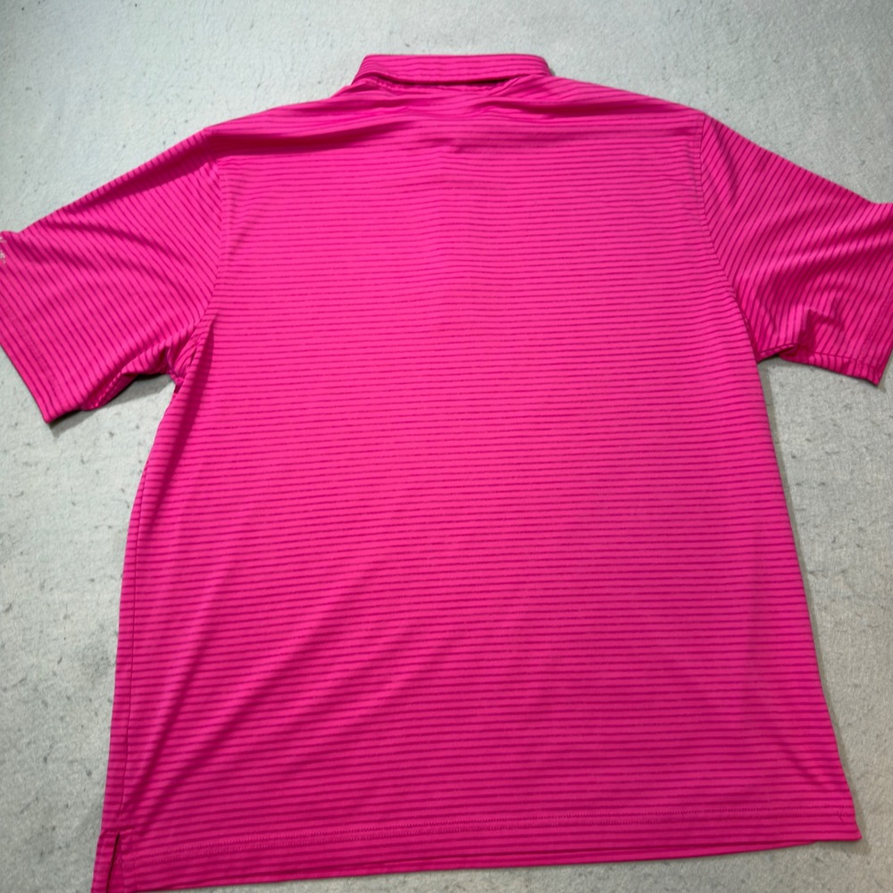Walter Hagen Polo Shirt Mens XL Pink Good Striped Short Sleeve Golf Top - Picture 3 of 10